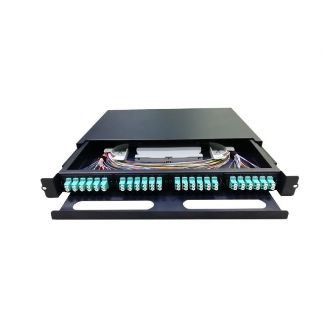 OTB 12 24 36 48 96 Core Fiber Optic Sliding Patch Panel Powder Coated