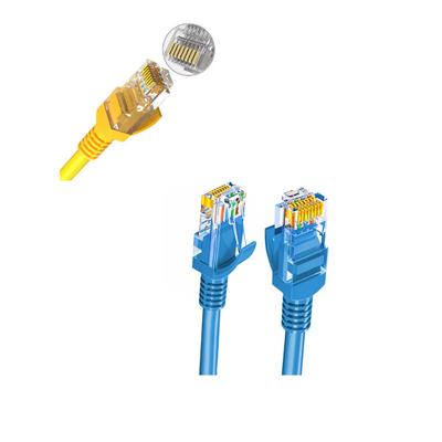 Gold Plated Cat6 Patch Cord UL Certified Double Shielded Cat7 Network Cable