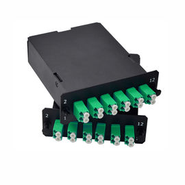 MPO / MTP Cassette Contains Duplex LC Connector For Mpo Patch Panel