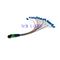 Low Insertion Loss MPO Fiber Optic Cable SM 0.9mm Diameter 12 Colors