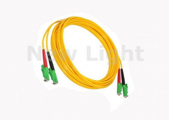 1.5Meter 2.0 Mm Diameter Fiber Optic Jumper Cables E2000 / APC With PVC Jacket