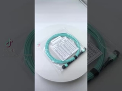 OM3 SM MPO Breakout Cable PVC / LSZH Jacket For MTP Patch Panel