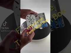 Indoor Plastic FTTH Termination Box , 2 Fiber Wall Outle Cable Termination Box