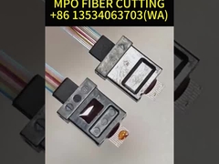 Green MPO Fiber Cable  Multi Mode OM3 8 Core 10 Meter For QSFP / Transceiver