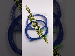 SC Indoor Simplex Armored UPC And APC Fiber Optic Patch Leads