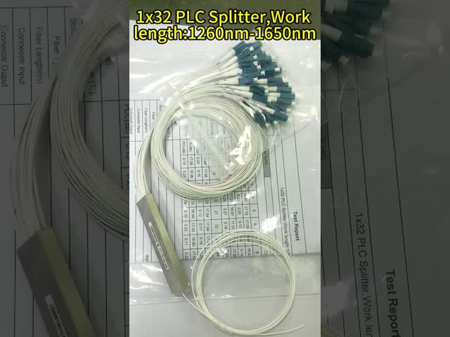 1x8 Fiber Optic Splitter with SC/APC Connector and Stainless Steel Tube for FTTH Applications