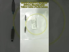 SC / UPC - LC / UPC SM Simplex Optical Fiber Patch Cord Yellow PVC / LSZH / OFNR