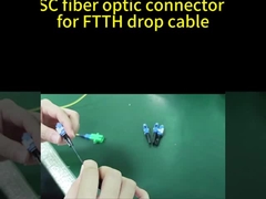 FTTH SC Fiber Optic Fast Connector Single Mode Plastic Material Field Installable