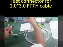 Blue SC UPC Quick Assembly Connector Covered Wire For Distribution Frames