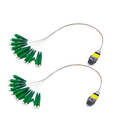 Multimode MPO - 8LC Fiber Optic Patch Cord Low insertion loss 3.0mm 50 / 125