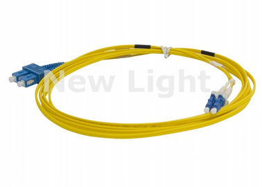 Multi Model 9 / 125 Duplex Optical Fiber Patch Cord LC SC With Good Interchangeability