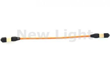 MPO MPO Fiber Optic Patch Cord , 50 / 125um OM2 Fiber Optic Cable For CATV Application
