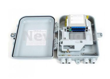 PC Alloy Material 16 Port FTTH Termination Box / Optical Splitter Box For Lan / CATV