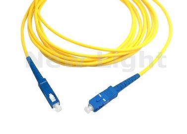 3 Meter SC TO SC Fiber Patch Cord , Simplex Single Mode Fiber Jumpers For Network
