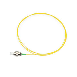 Yellow Color FC Fiber Optic Patch Cord , 0.9MM Diameter Single Mode Fiber Pigtails