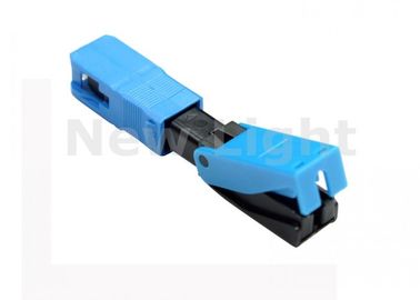 FTTH SC Fiber Optic Fast Connector Single Mode Plastic Material Field Installable