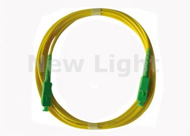 Easy Instalation SC TO SC Fiber Patch Cable Single Model 3.0mm Diameter 1 Meter Length