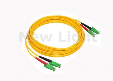 1.5Meter 2.0 Mm Diameter Fiber Optic Jumper Cables E2000 / APC With  PVC Jacket