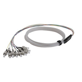 0.9 Mm Connectors Single Mode Fiber Pigtails 1 M White Tube Low Insertion Loss