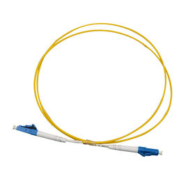 SC / UPC - LC / UPC SM Simplex Optical Fiber Patch Cord Yellow PVC / LSZH / OFNR