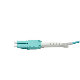 Pulling uniboot Aqua cable LC Connector Fiber Optic Jumper Cables 3 Meter 50 / 125 2.0 Diameter