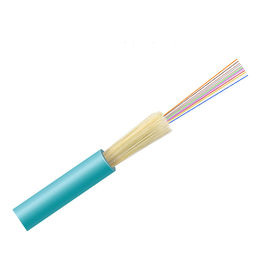 Indoor 12 Core G.652 Fiber Optic Cable Single Mode 2000 M / Roll PVC 0.9 Cable Inside