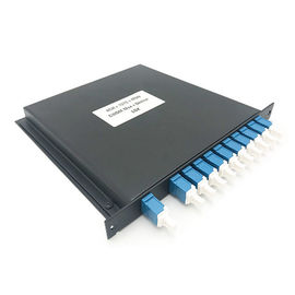 Hard Metal Case Fiber Optic Components 8 Channel CWDM Mux Demux Module With Connector