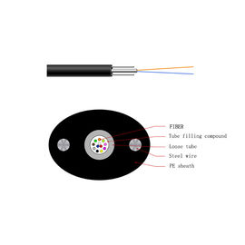 FTTH Fiber Optic Cable Flame Retardant LSZH Sheath Self Supporting Structure