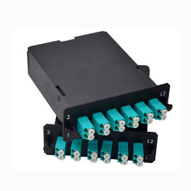 MPO-24 To 12x LC Duplex , Type AF, 24 Fibers OM3 Multimode FHD MPO Cassette
