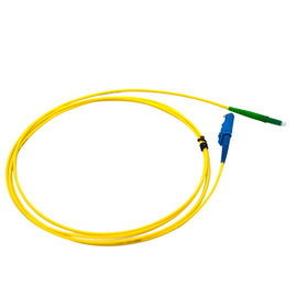 Yellow Cable Optical Fiber Patch Cord Singl -Mode E2000 To LC APC Polish G657A2
