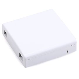 Indoor Plastic FTTH Termination Box , 2 Fiber Wall Outle Cable Termination Box