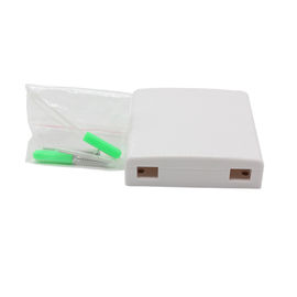 2 Port Optical FTTH Termination Box With Shield / Indoor Mini Terminal Box