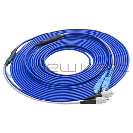 5m OM4 12 Core Female MPO / MTP - MPO Optical Fiber Patch Cord LSZH 3.0 Magenta Cable