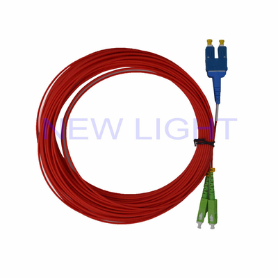 SC / Lc To Lc Multimode Duplex Fiber Optic Patch Cable LSZH 3M customized
