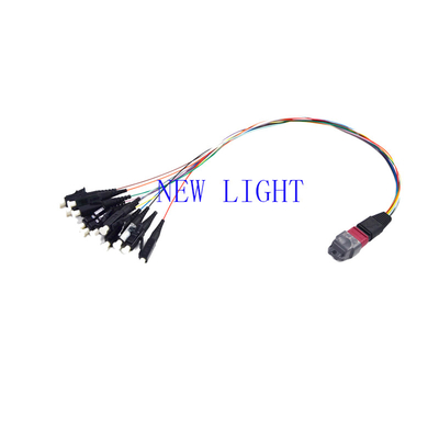 Buy Data Center MPO Cable Assemblies Low Insertion Loss OM3 PVC 3.0mm Diameter online manufacture