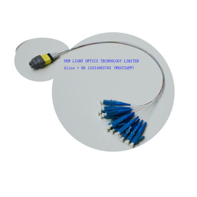 buy 12 24 Core OS2 OM3 OM4 MPO MTP Fiber Optic Cable with Plenum Rated Jacket online manufacture