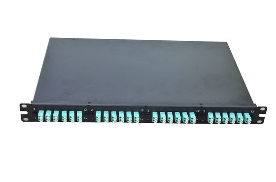 Buy 24/48 Port Metal Fiber Optic Patch Panel with SC/LC/FC Connectors for Data Center Fiber Distribution online manufacture