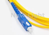 High Return Loss Optical Fiber Patch Cord / SC TO SC Single Mode Fiber Patch Cable