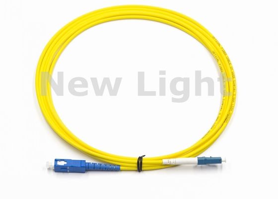 buy Single Mode LC to SC Fiber Optic Patch Cable with High Temperature Stability and 2.0mm Diameter online manufacture