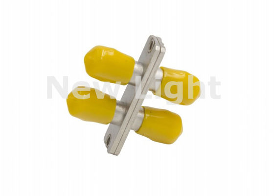 Buy ST Multimode Duplex Metal Fiber Optic Adapter with Low Insertion Loss for Data Processing Networks online manufacture