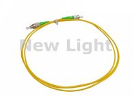 FC / APC - FC / APC Optical Fiber Patch Cord Single Model 9 / 125 Simplex PVC Yellow Cable
