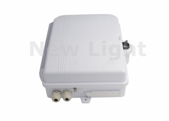 buy White 48 Port Wall Mountable Fiber Optic Termination Box with IP65 Protection for FTTH Networks online manufacture
