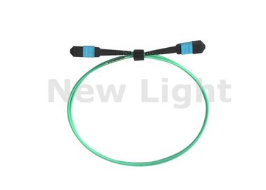 Buy 0.5 Meter 12 Core MPO / MTP Patch Cord Green  Color OM2 / OM3 / OM4 Cable online manufacture