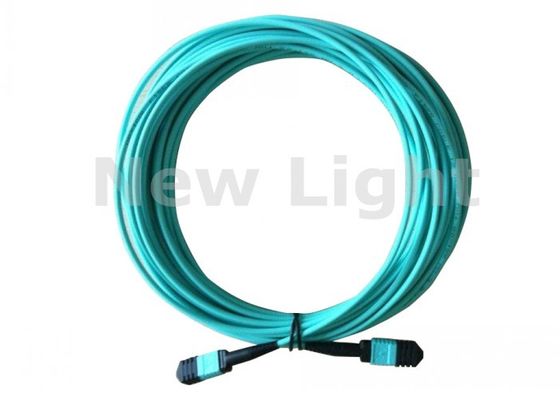 buy 24 Core MPO MTP Cable APC <0.3dB Single Mode Fiber Optic Patch Cord online manufacture