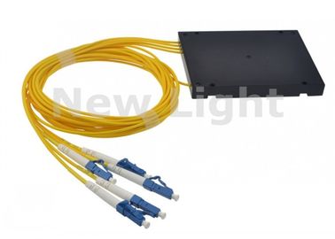 Buy FTTH ABS Fiber Optic Splitter / 1x4 PLC Splitter Single Mode With LC UPC Connector online manufacture