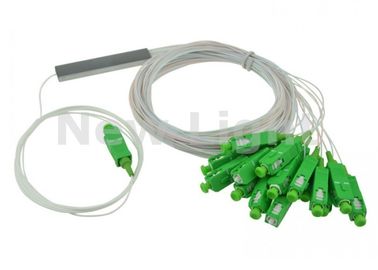 Buy 0.9mm Diameter Mini 1x16 PLC Splitter , E - Gpon Single Mode SC APC Splitter online manufacture
