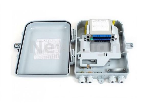 Buy 16 Port FTTH Termination Box with PC Alloy Material and IP55 Protection for Fiber Optic Distribution online manufacture