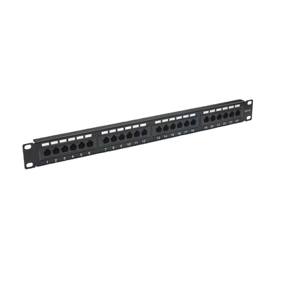 Buy Metal Shielded RJ45 Ethernet Patch Panel Cat5e/Cat6/Cat6a/Cat7 Compatible RoHS/UL/CE Certified online manufacture