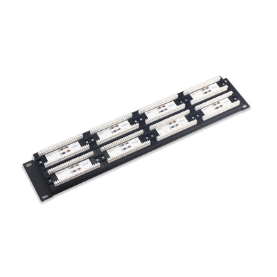 Buy Ethernet Patch Panel RoHS Certified Shielded Rack Mountable Panel with Cable Management online manufacture