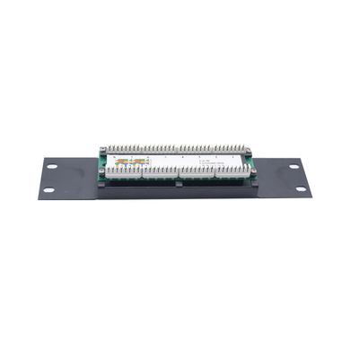 Buy Black 1U 2U Metal Pre Terminated Ethernet Patch Panels With Cable Management online manufacture